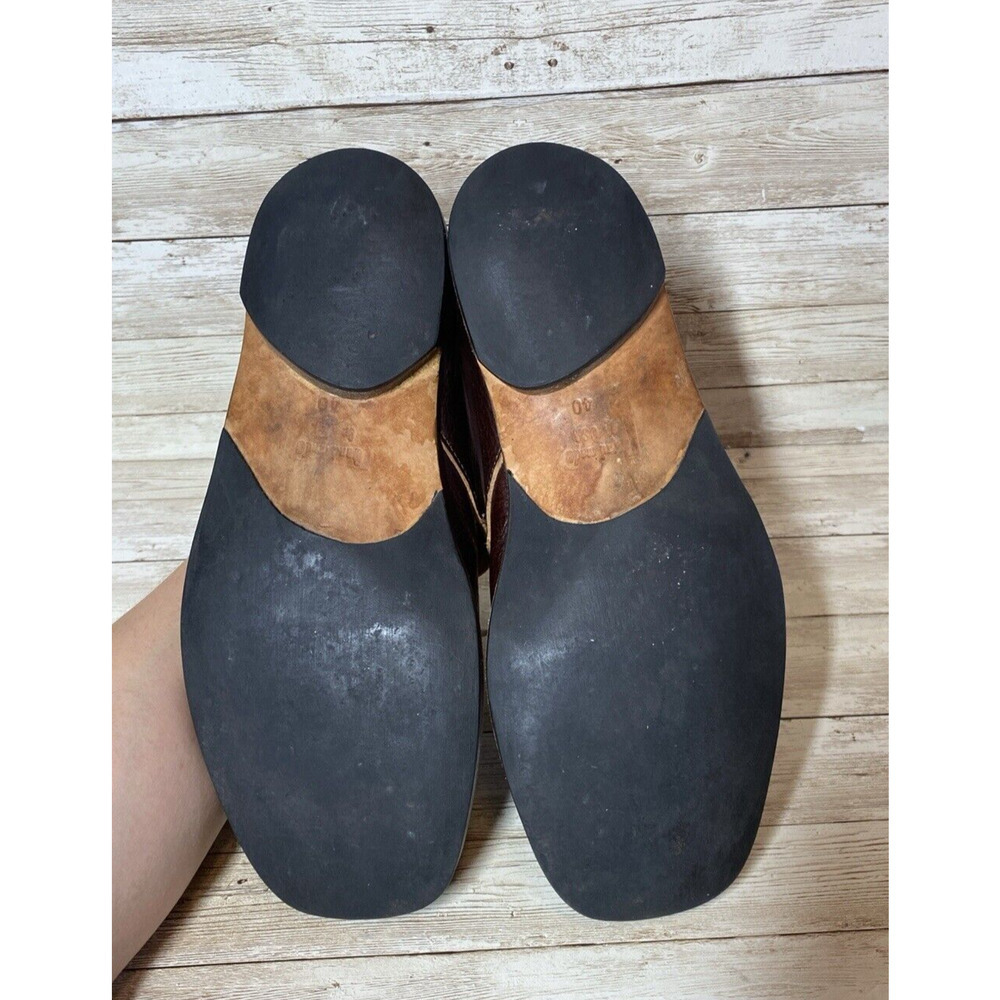 Cydwoq Shoes Womens 40EU / 10US Brown Leather Handmade USA Architectural Vintage - Picture 14 of 16